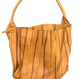 Lupo Barcelona Abanico Leather Bag CML Camel